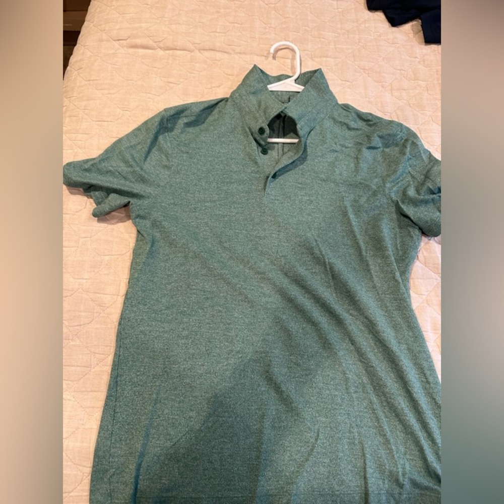Green lulu soft polo- good condition